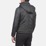Alps Quilted Black Hooded Windbreaker Jacket - image 5