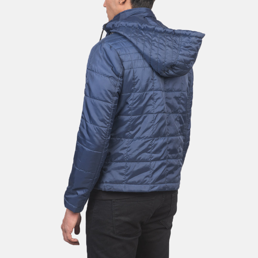 Alps Quilted Blue Hooded Windbreaker Jacket - image 5