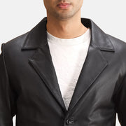 Alyson Black Leather Blazer - image 5