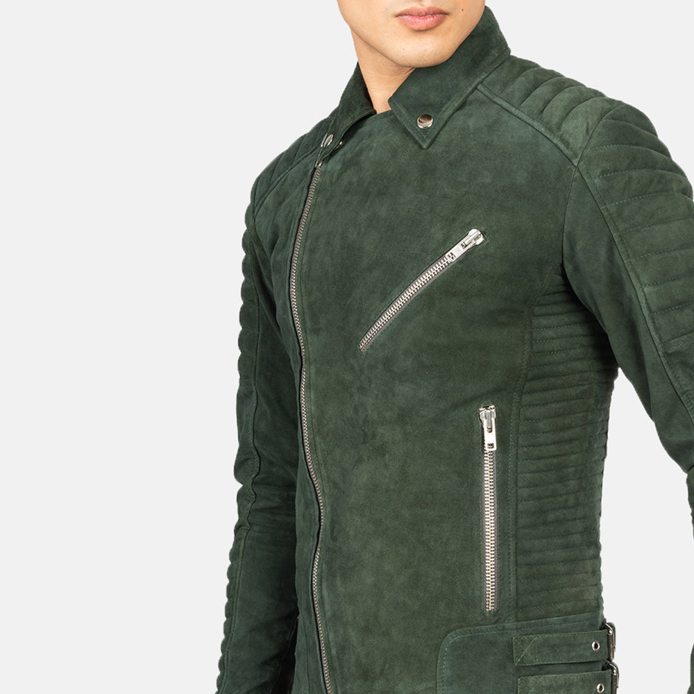 Armand Green Biker Jacket – alternate product view 6