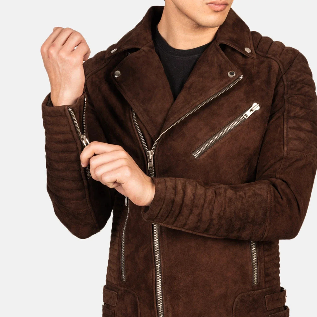 Armand Green Biker Jacket – alternate product view 6