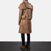 Army Brown Leather Duster - image 3