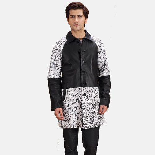 Artistry Black Dye Leather Coat - image 1