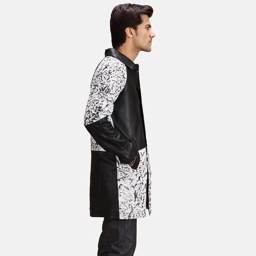 Artistry Black Dye Leather Coat - image 2