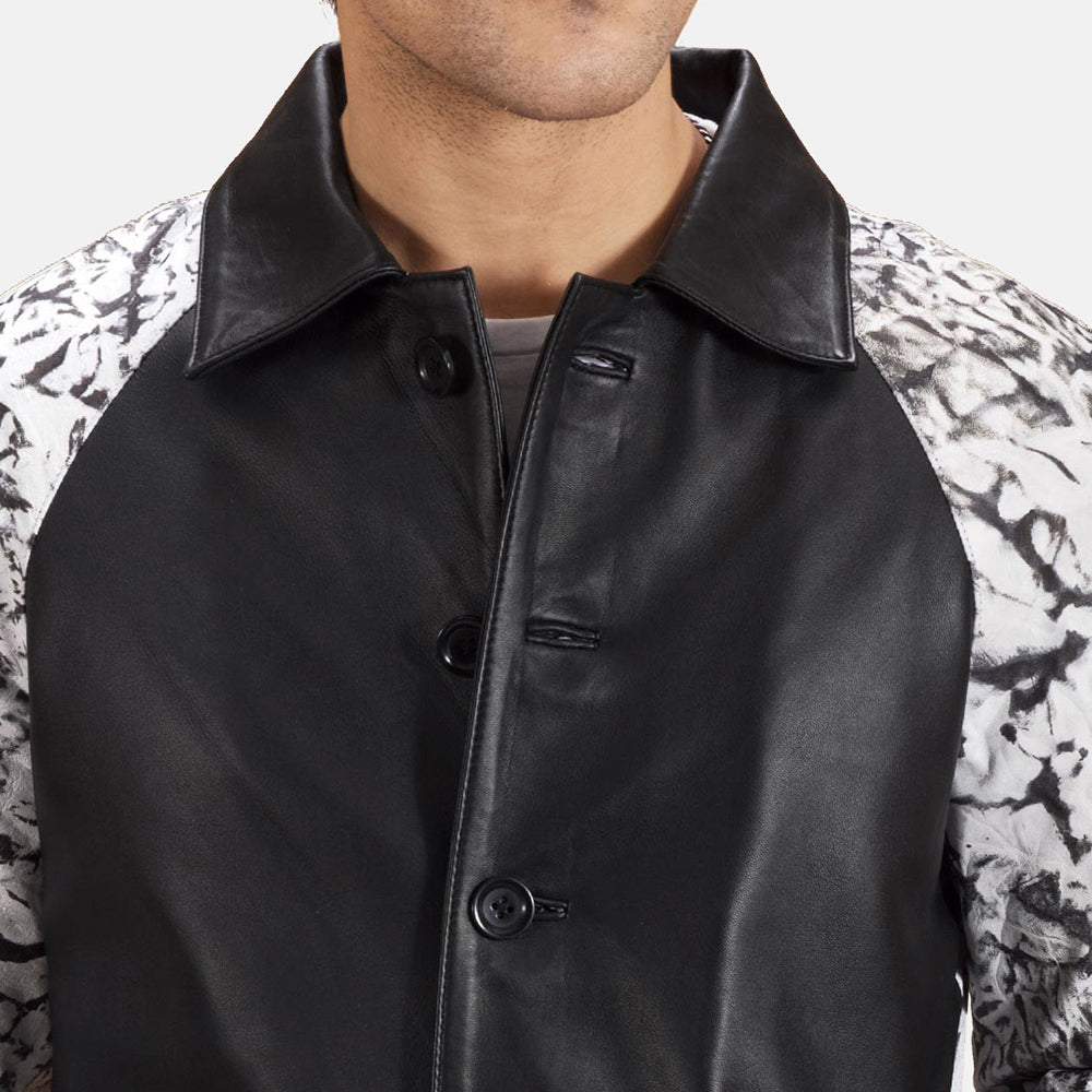 Artistry Black Dye Leather Coat - image 5