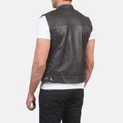 Atlas Moto Brown Leather Vest - image 5