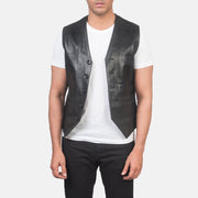 Auden Black Leather Vest - image 1