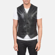 Auden Black Leather Vest - image 4