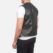 Auden Black Leather Vest - image 5