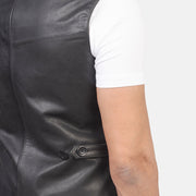 Auden Black Leather Vest - image 6