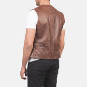 Auden Brown Leather Vest - image 5