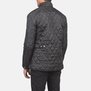 Barry Quilted Black Windbreaker Jacket - image 5