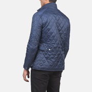 Barry Quilted Blue Windbreaker Jacket - image 5