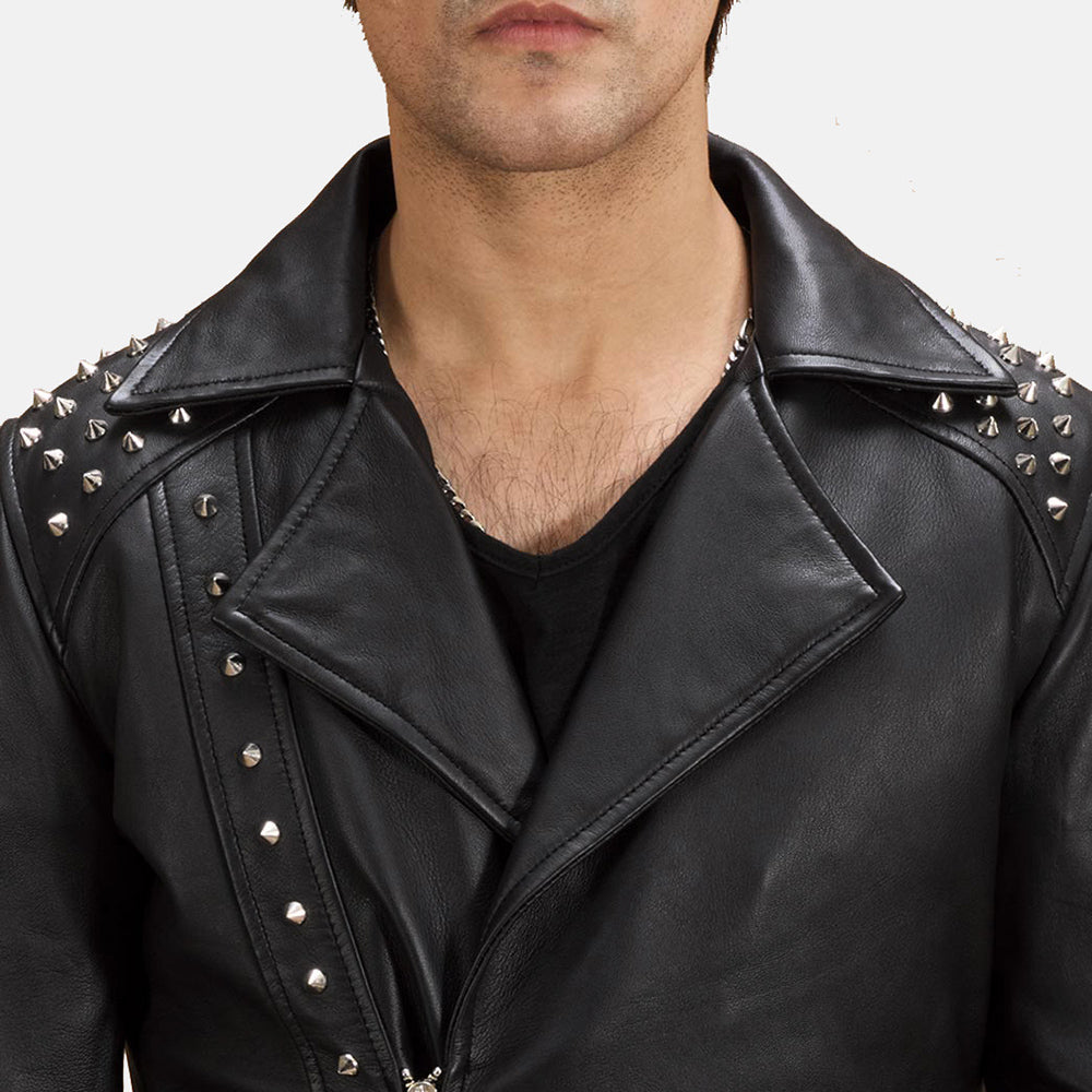 Authentic Sheepskin Leather with Semi-aniline Finish Grain Texture & Heavy-Duty Seam Stitching Detail