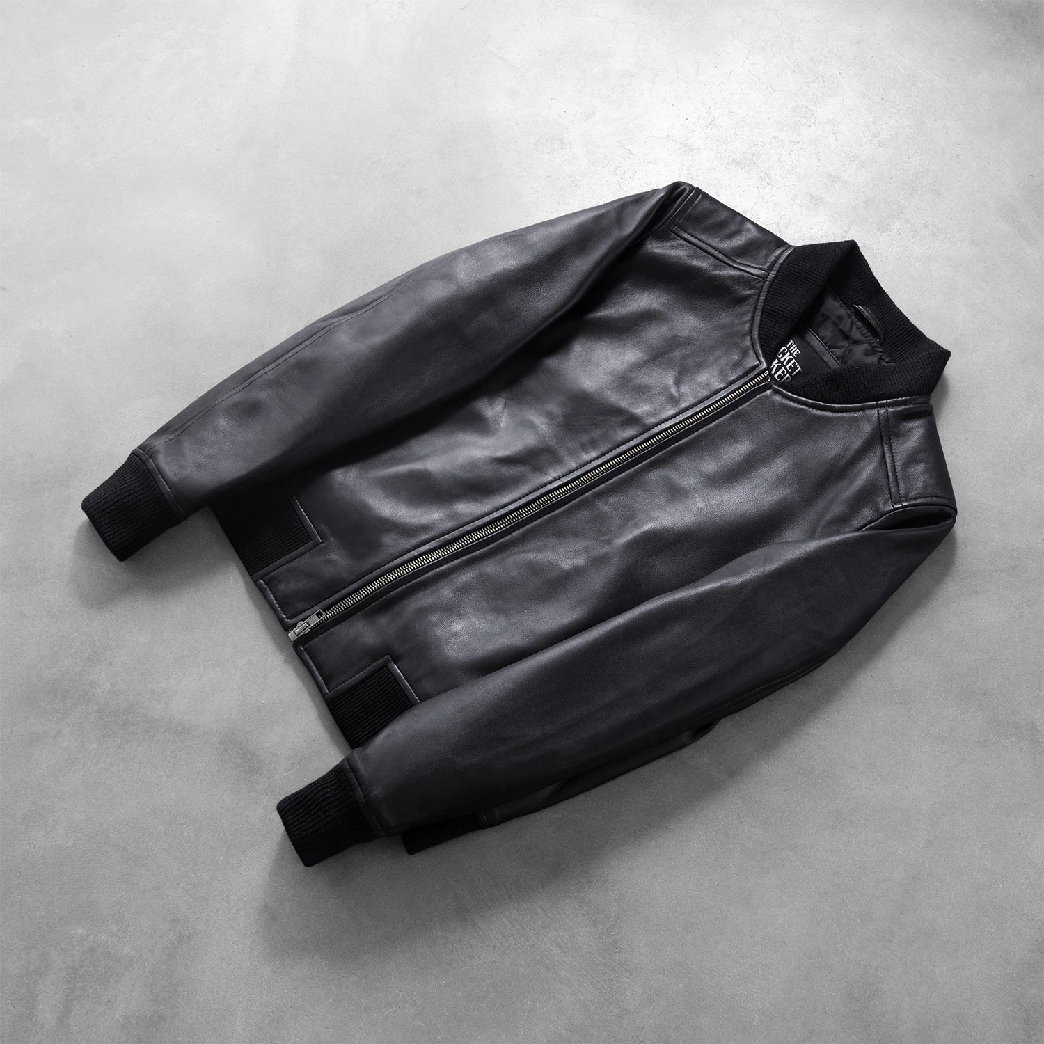 Bliss Black Leather Bomber Jacket - image 7