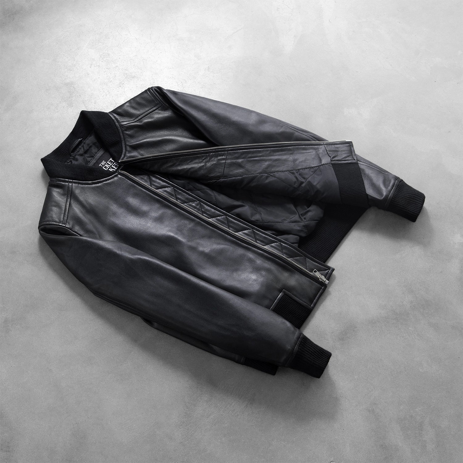 Bliss Black Leather Bomber Jacket - image 8