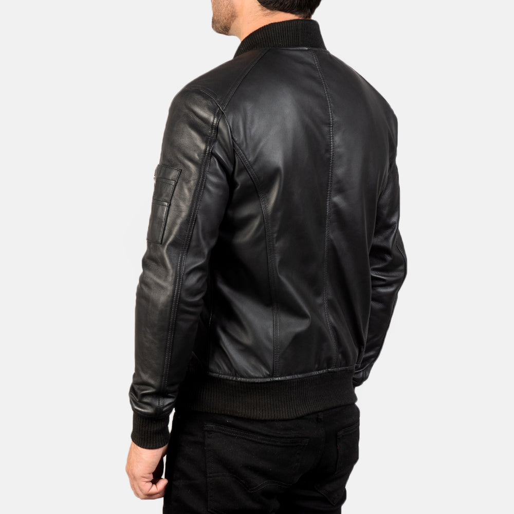 Authentic Sheepskin Leather with Semi-aniline Finish Grain Texture & Heavy-Duty Seam Stitching Detail