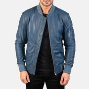 Bomia MA-1 Leather Bomber Jacket – alternate product view 1