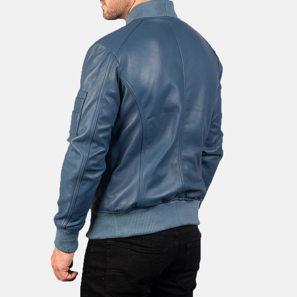 Bomia MA-1 Leather Bomber Jacket – alternate product view 5