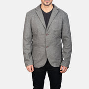 Borges Grey Wool Blazer - image 4