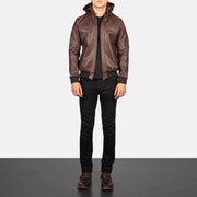 Bouncer Biz Leather Bomber Jacket – alternate product view 3