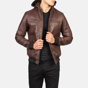 Bouncer Biz Leather Bomber Jacket – alternate product view 4