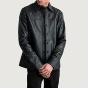 Bronco Black Leather Shirt - image 1
