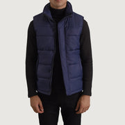 Bryan Blue Puffer Vest - image 1