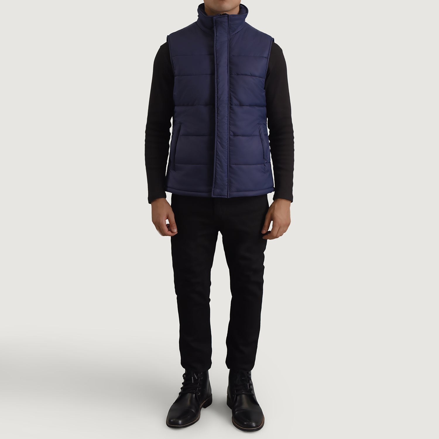Bryan Blue Puffer Vest - image 3