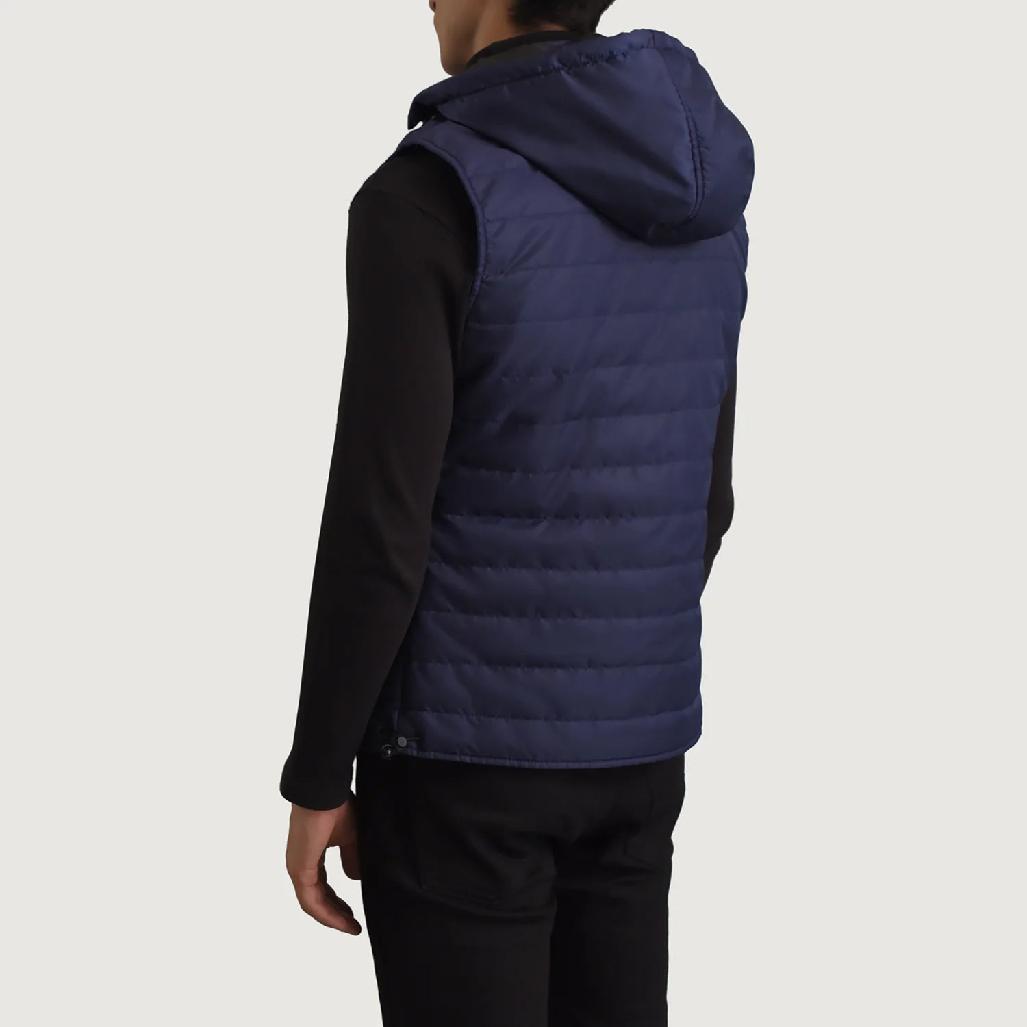 Carlo Blue Hooded Puffer Vest - image 5