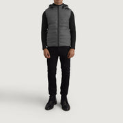 Carlo Grey Hooded Puffer Vest - image 3