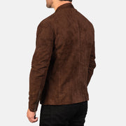 Authentic Goatskin Suede with Suede Finish Grain Texture & Heavy-Duty Seam Stitching Detail