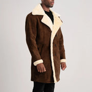 Charles Coat Brown Shearling Coat – alternate product view 2