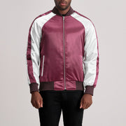 Clarke Maroon Varsity Jacket - image 1