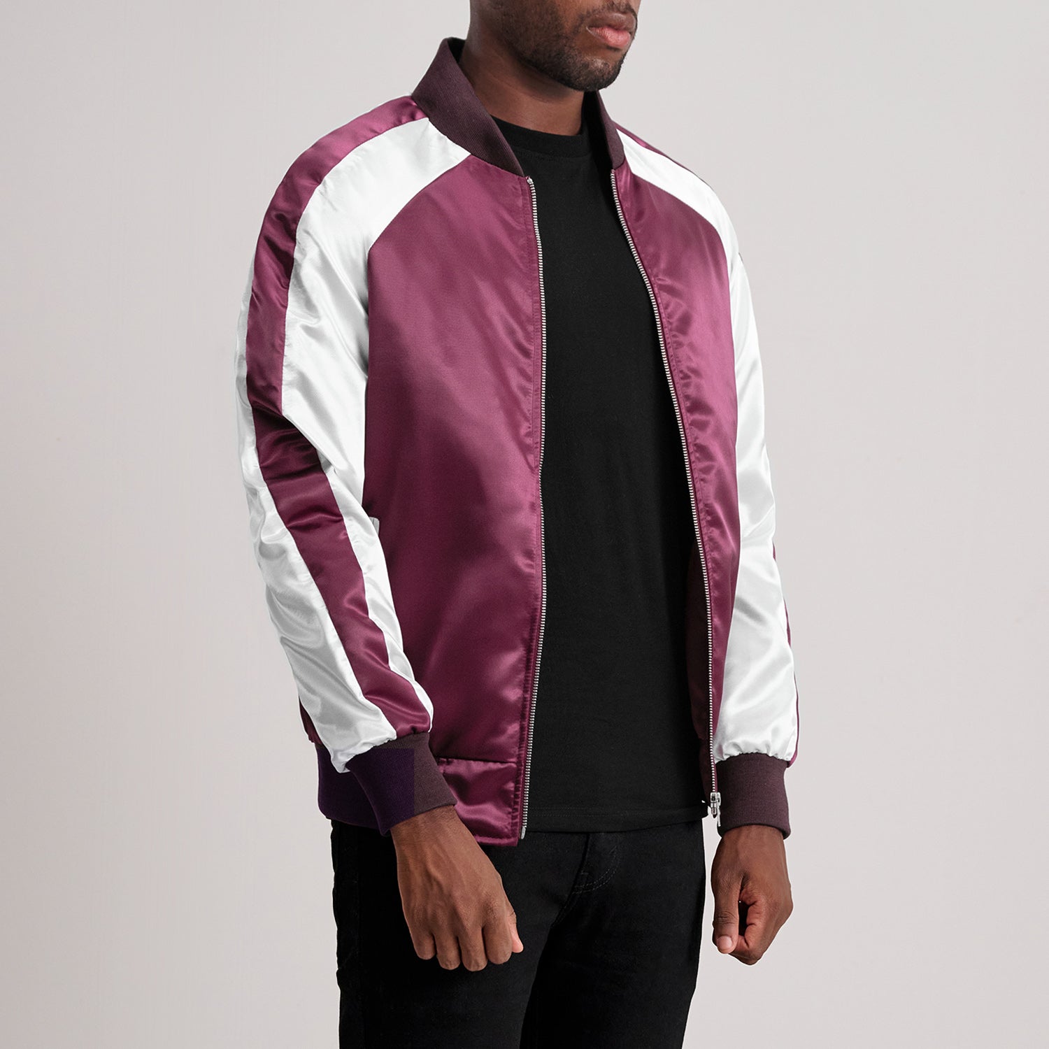 Clarke Maroon Varsity Jacket - image 2