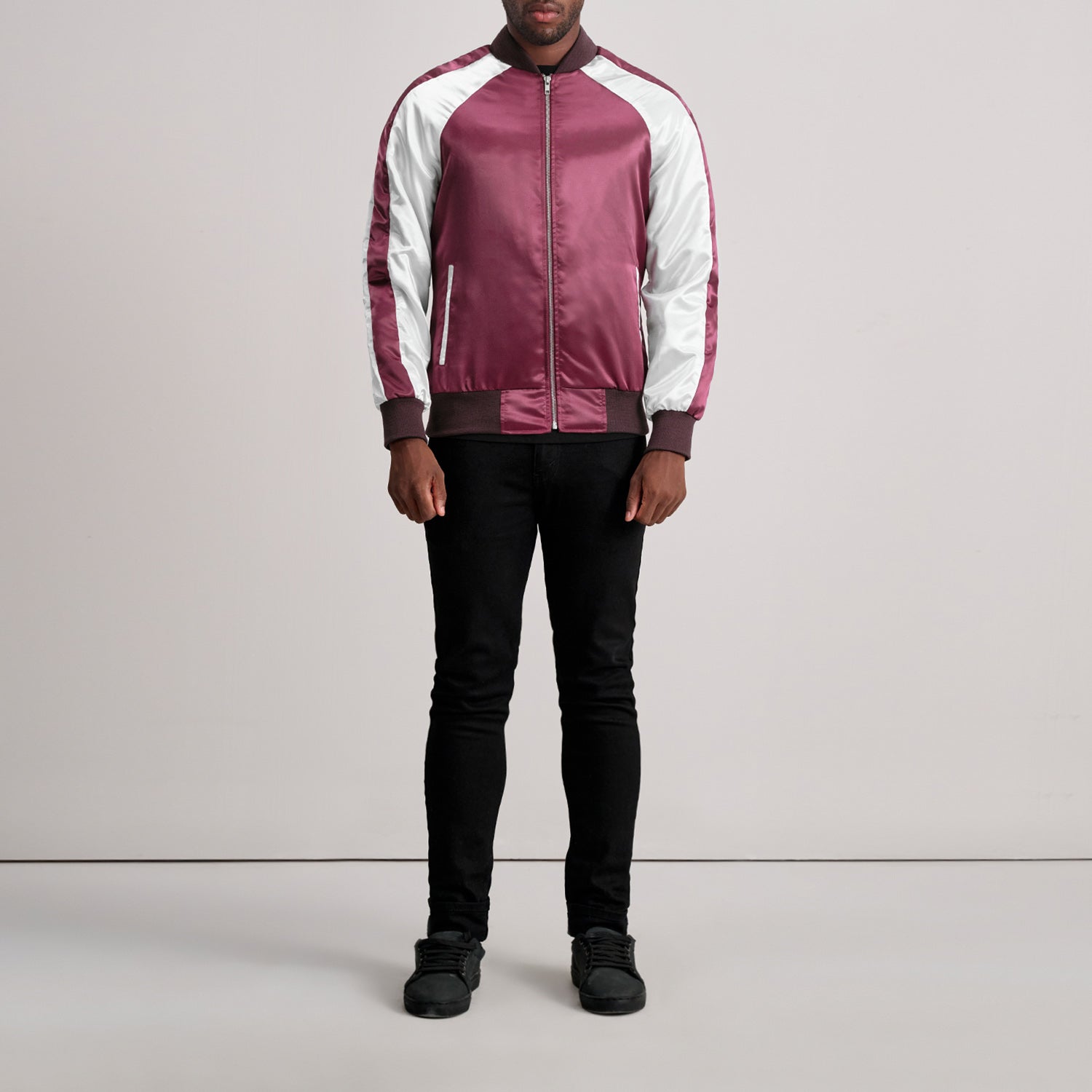 Clarke Maroon Varsity Jacket - image 4