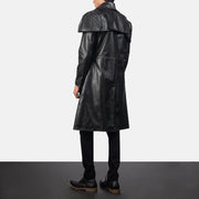 Classic Black Leather Duster - image 3