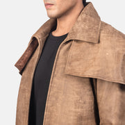 Classic Brown Leather Duster - image 5