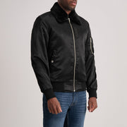 Clyde B-15 Black Bomber Jacket - image 2