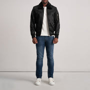 Clyde B-15 Black Bomber Jacket - image 3