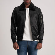 Clyde B-15 Black Bomber Jacket - image 4