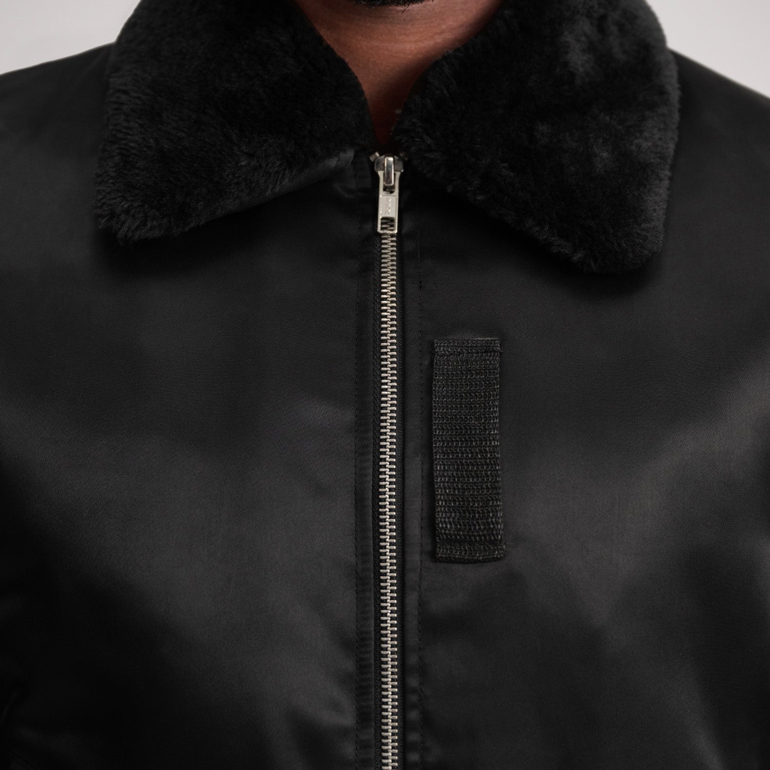 Clyde B-15 Black Bomber Jacket - image 6