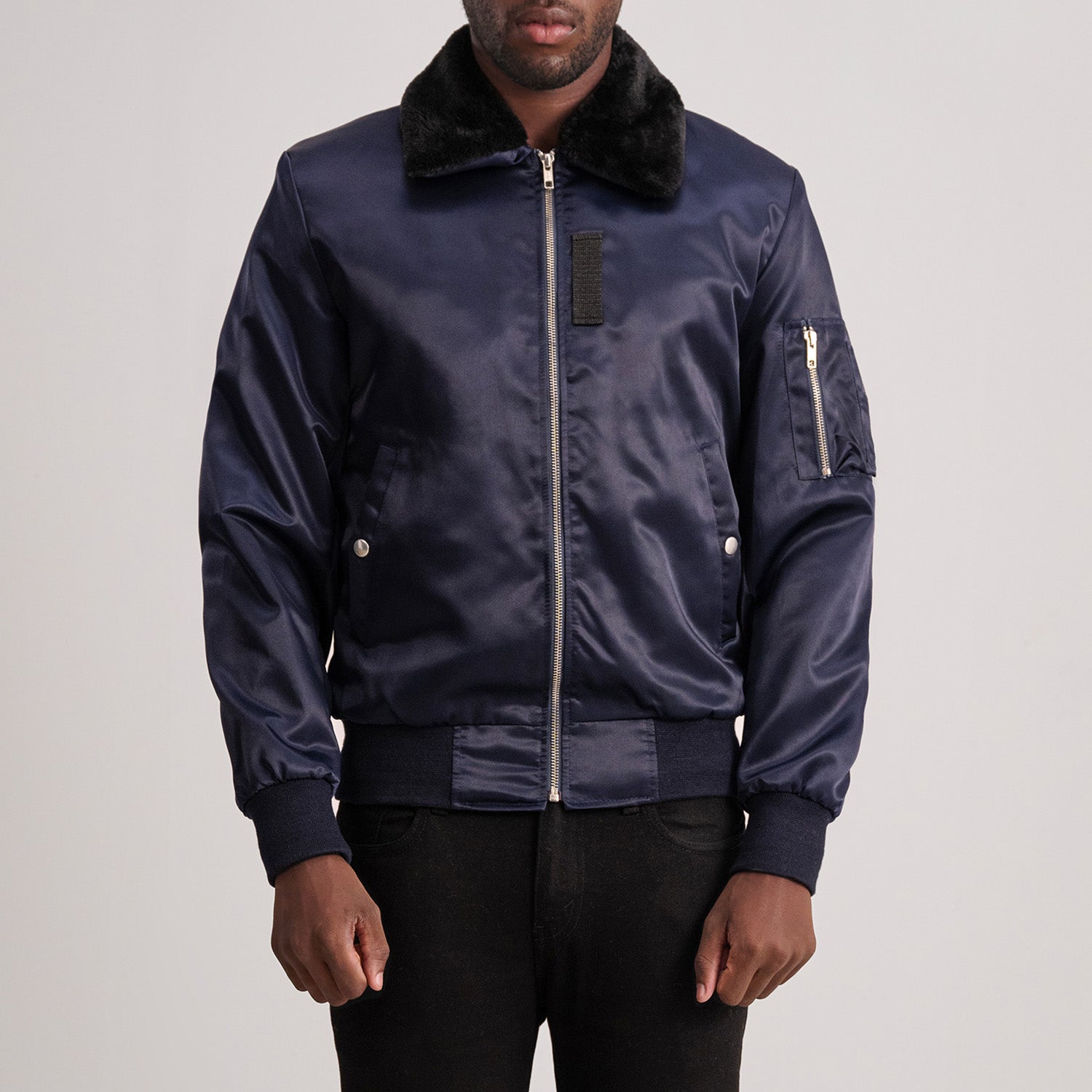 Clyde B-15 Blue Bomber Jacket - image 1