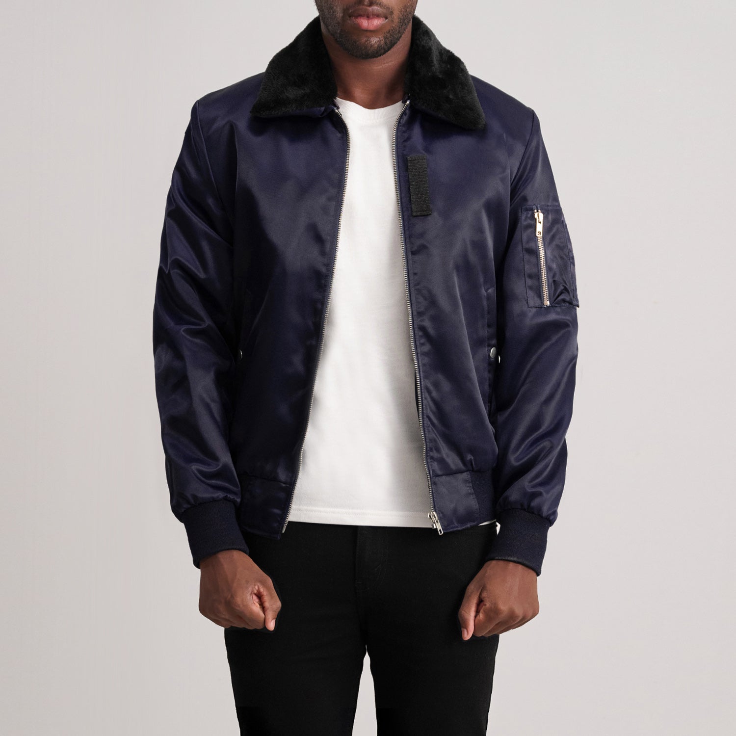 Clyde B-15 Blue Bomber Jacket - image 3