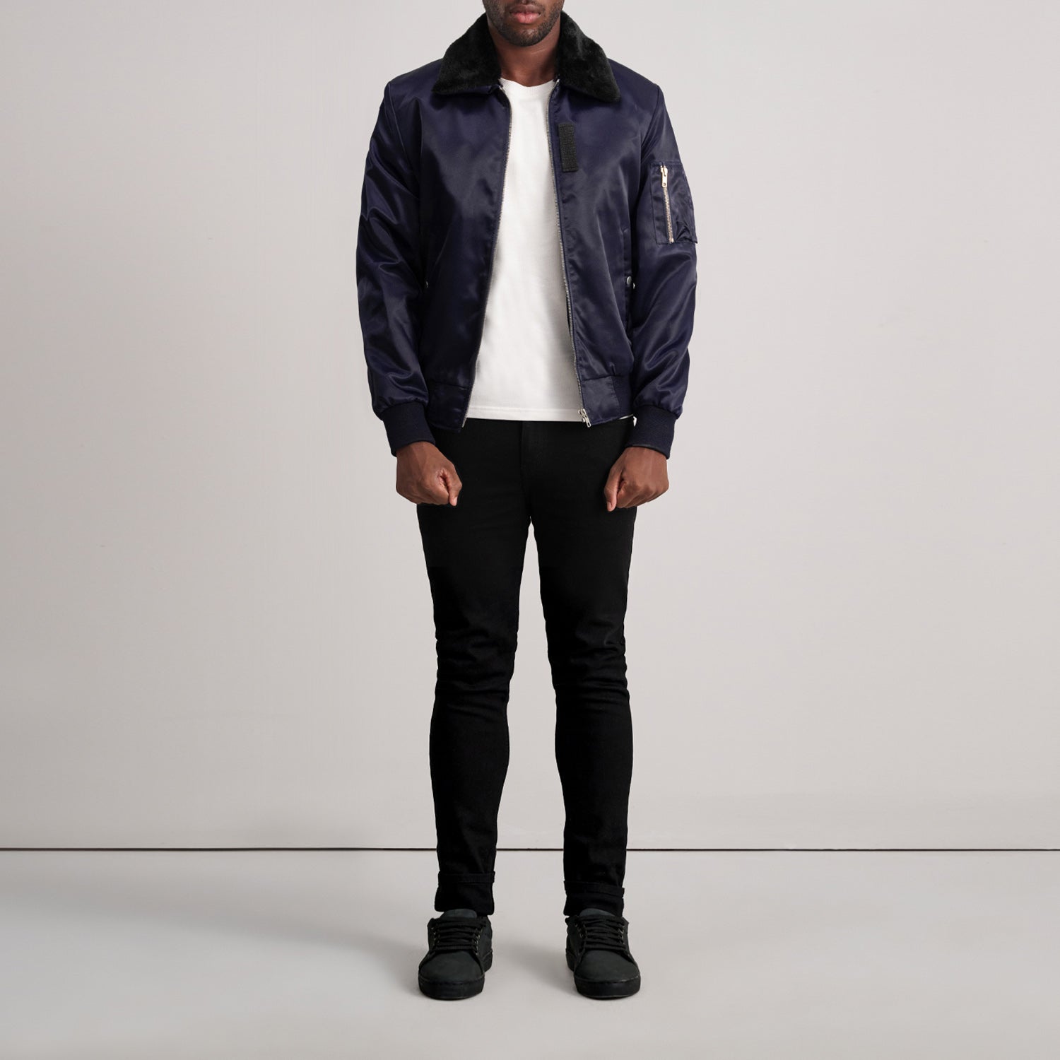 Clyde B-15 Blue Bomber Jacket - image 4