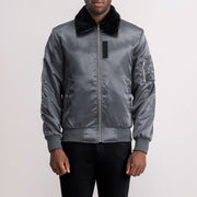 Clyde B-15 Grey Bomber Jacket - image 1