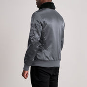Clyde B-15 Grey Bomber Jacket - image 5