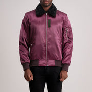 Clyde B-15 Maroon Bomber Jacket - image 1