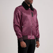 Clyde B-15 Maroon Bomber Jacket - image 2