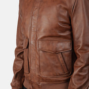 Coffmen Leather Bomber Jacket – alternate product view 6